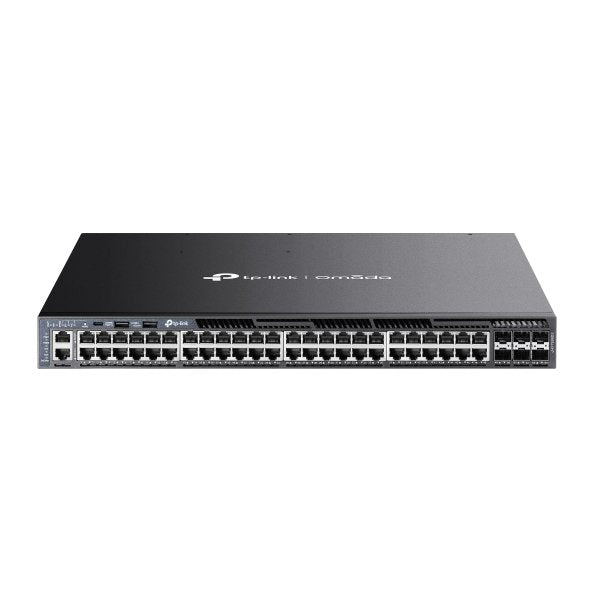 TP-Link Network Gigabit Desktop Switch SG6654XHP Omada 48-Port Gigabit Stackable L3 Managed PoE+ Switch with 6 10G Slots
