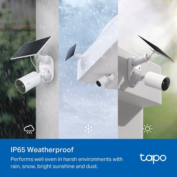 TP-Link Wi-Fi Camera Tapo C410 KIT (3 - Pack) Solar-Powered Security Camera Kit