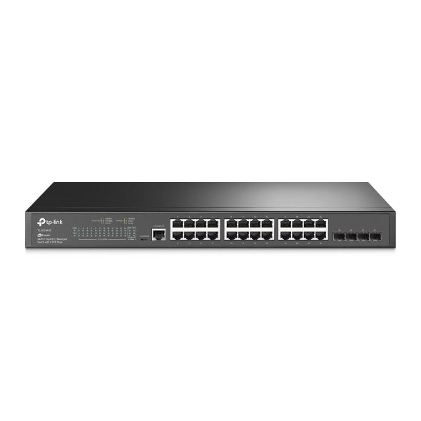 TP-Link Network Gigabit Desktop Switch TL-SG3428 JetStream 24-Port Gigabit L2 Managed Switch with 4 SFP Slots