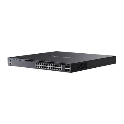 TP-Link Network Gigabit Desktop Switch SG6428XHP Omada 24-Port Gigabit Stackable L3 Managed PoE+ Switch with 4 10G Slots