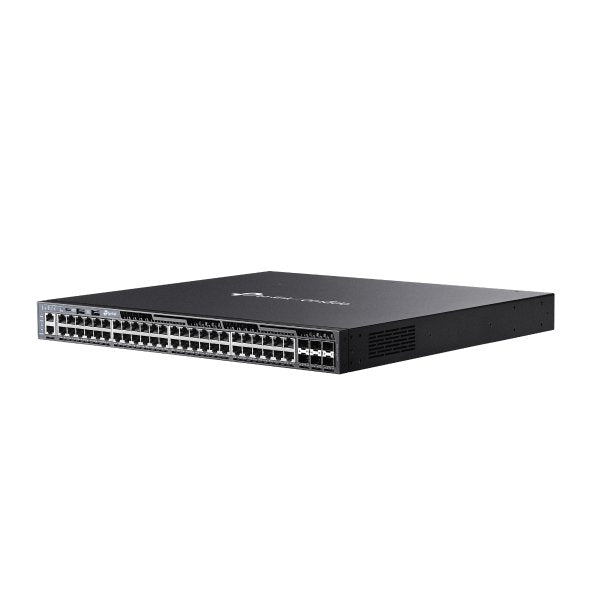 TP-Link Network Gigabit Desktop Switch SG6654XHP Omada 48-Port Gigabit Stackable L3 Managed PoE+ Switch with 6 10G Slots