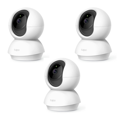 TP-Link Tapo C200 Pan/Tilt Home Security Wi-Fi Camera FHD 1080p (3 Pack)
