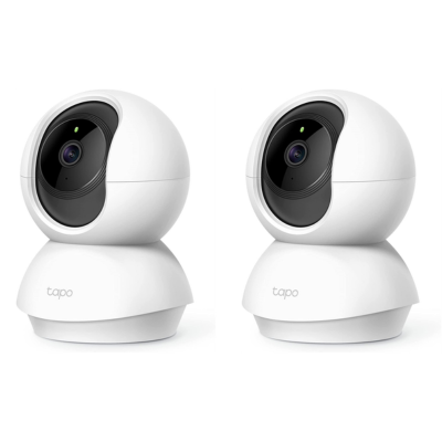 TP-Link Tapo C200 Pan/Tilt Home Security Wi-Fi Camera FHD 1080p (2 Pack)