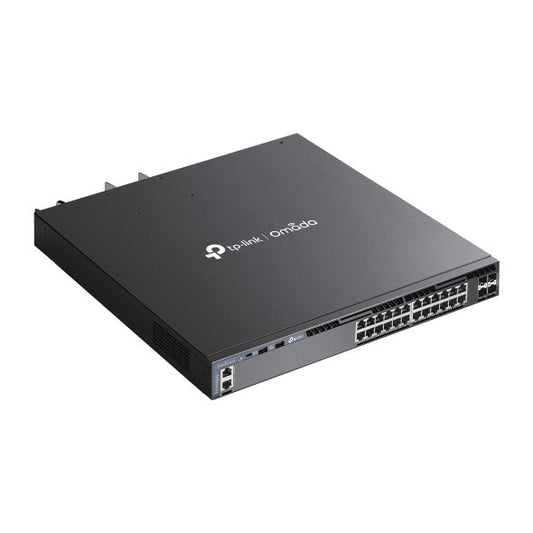 TP-Link Network Gigabit Desktop Switch SG6428XHP Omada 24-Port Gigabit Stackable L3 Managed PoE+ Switch with 4 10G Slots