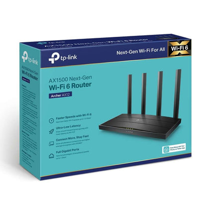 TP-Link Archer AX12 AX1500 Dual-Band Gigabit Wi-Fi 6 Router