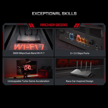 Archer GE230 BE3600 Dual-Band Wi-Fi 7 Gaming Router