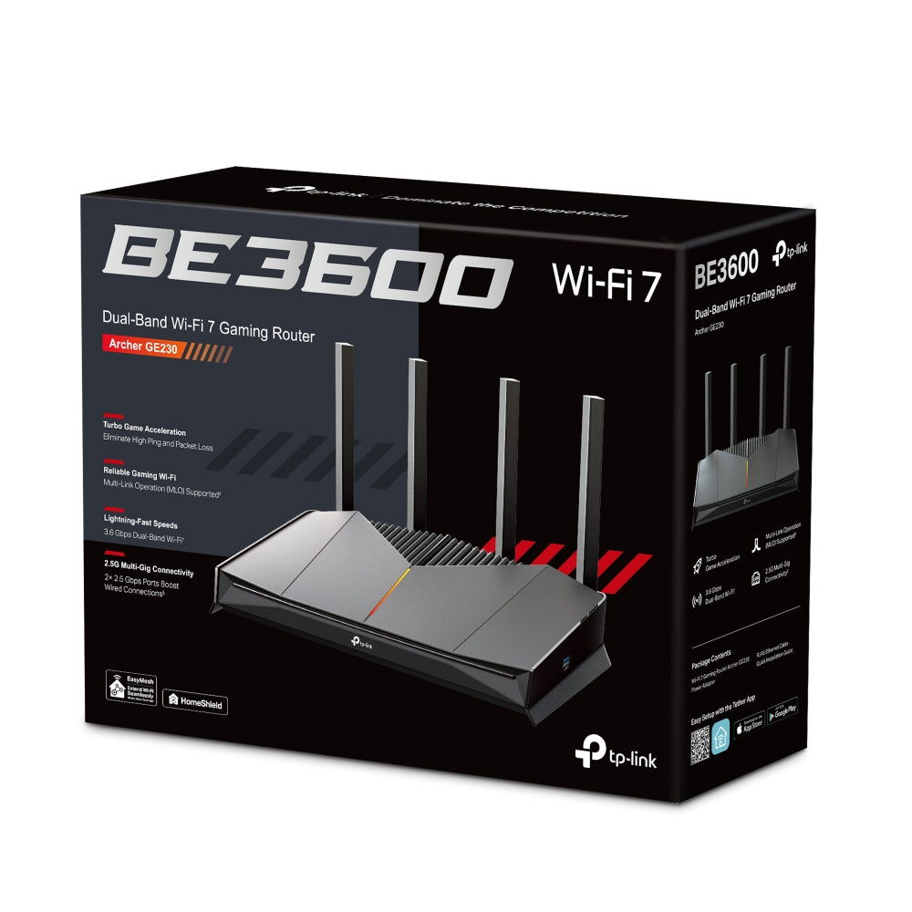 Archer GE230 BE3600 Dual-Band Wi-Fi 7 Gaming Router