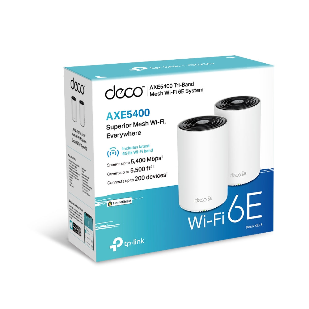 Deco XE75 AXE5400 Tri-Band Mesh Wi-Fi 6E System (ISP)
