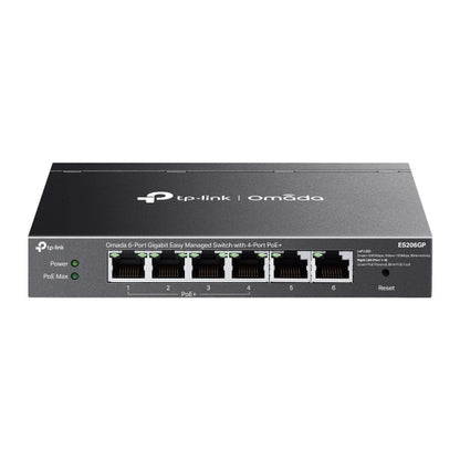 ES206GP Omada 6-Port Gigabit Easy Managed Switch with 4-Port PoE+