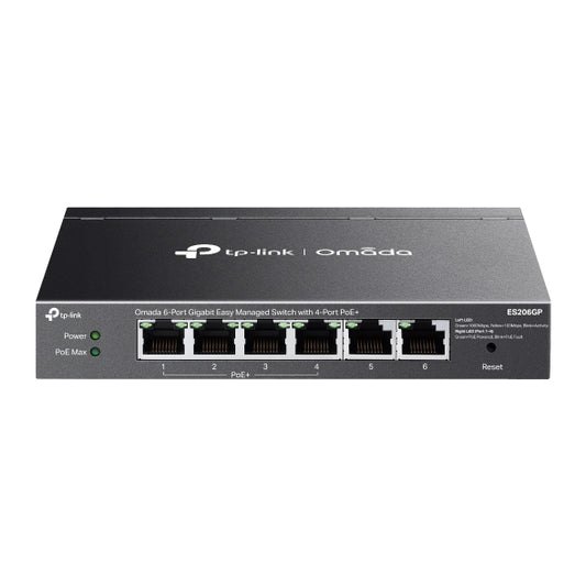 ES206GP Omada 6-Port Gigabit Easy Managed Switch with 4-Port PoE+