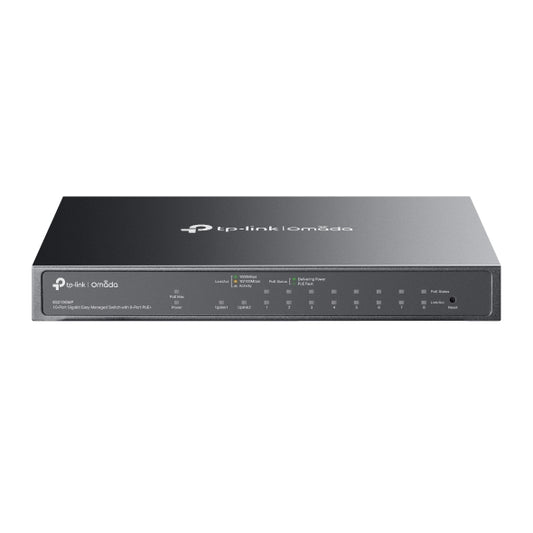 ES210GMP Omada 10-Port Gigabit Easy Managed Switch with 8-Port PoE+