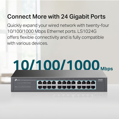 LS1024G 24-Port Gigabit Desktop/Rackmount Switch