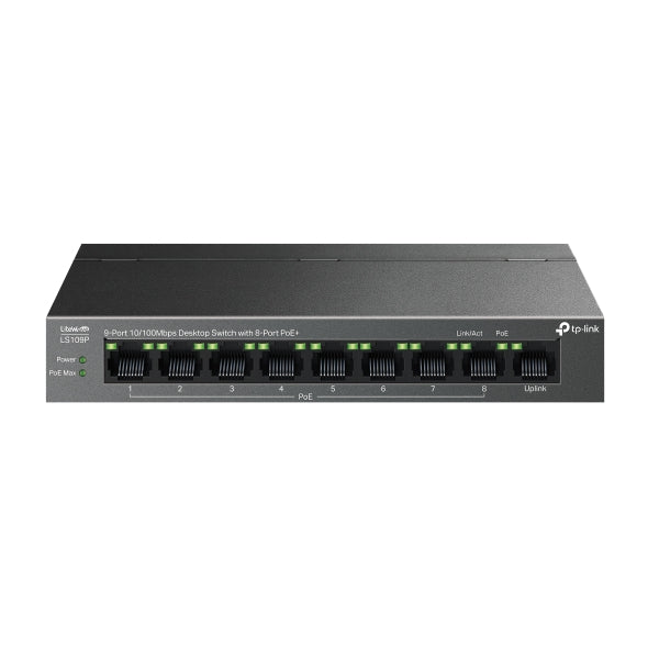 TP-Link Network Gigabit Desktop Switch LS109P 9-Port 10/100Mbps Desktop Switch