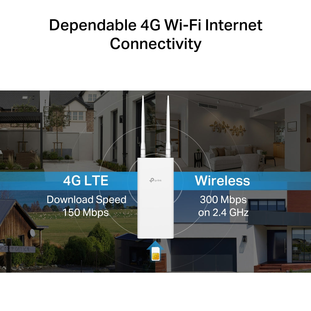 TL-MR100-Outdoor 4G 300 Mbps Wi-Fi Outdoor Router