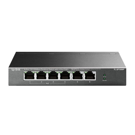 TL-SF1006P 6-Port 10/100Mbps Desktop PoE Switch with 4-Port PoE+