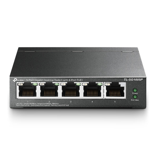 5-Port Gigabit PoE+ switch