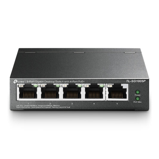 5-Port Gigabit PoE+ switch
