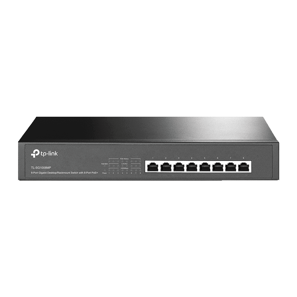 TL-SG1008MP 8-Port Gigabit Desktop/Rackmount Switch with 8-Port PoE+