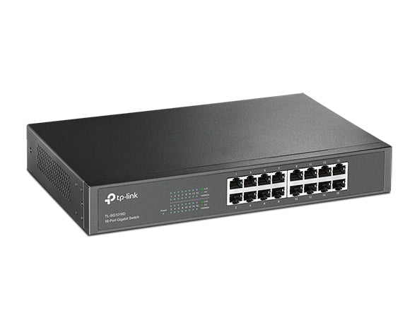 TP-Link TL-SG1016D - 16-Port Gigabit Desktop/Rackmount Switch