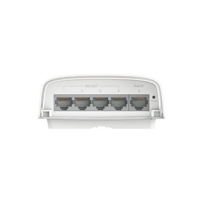 SG2005P-PD Omada 5-Port Gigabit Smart Switch with 1-Port PoE++ In and 4-Port PoE+ Out