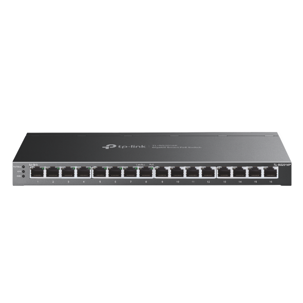SG2016P JetStream 16-Port Gigabit Smart Switch with 8-Port PoE+