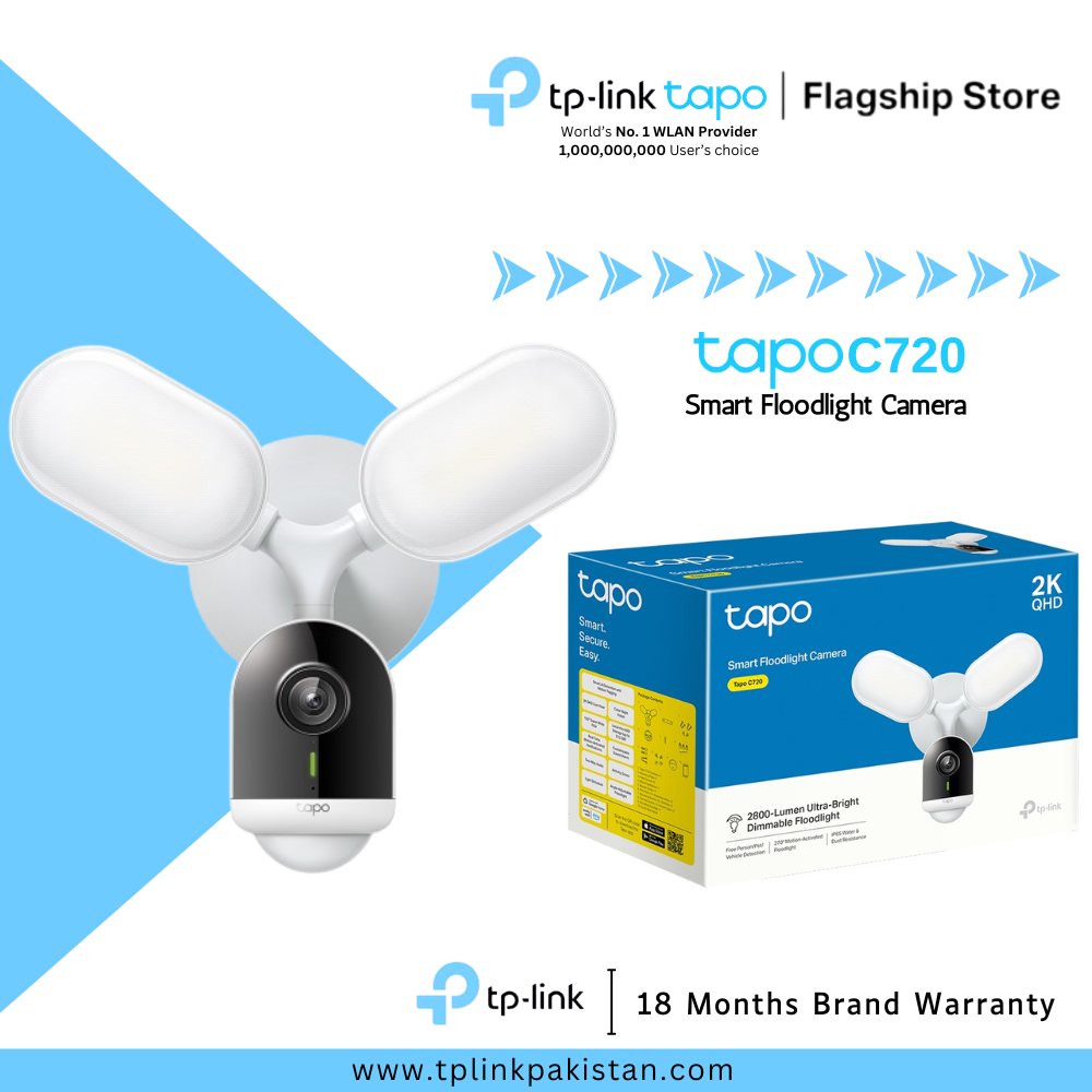 TP-Link Wi-Fi Camera Tapo C720 Smart Floodlight Camera