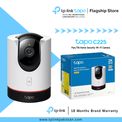 TP-Link Tapo C225 Pan/Tilt AI Home Security Wi-Fi Camera