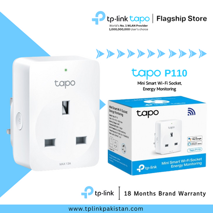 TP-Link Tapo P110 Mini Smart Wi-Fi Socket,Smart Plug