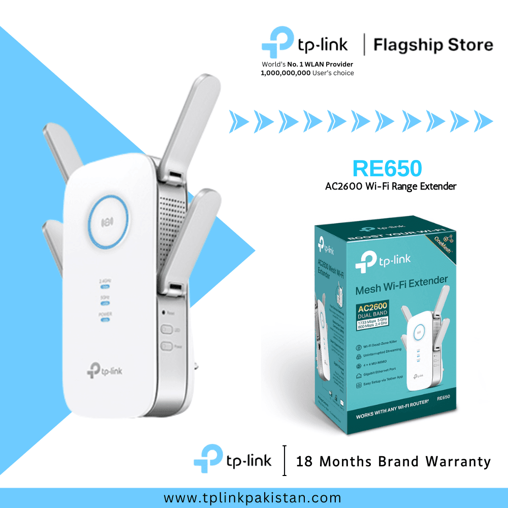 TP Link RE650 AC2600 Wi-Fi Range Extender