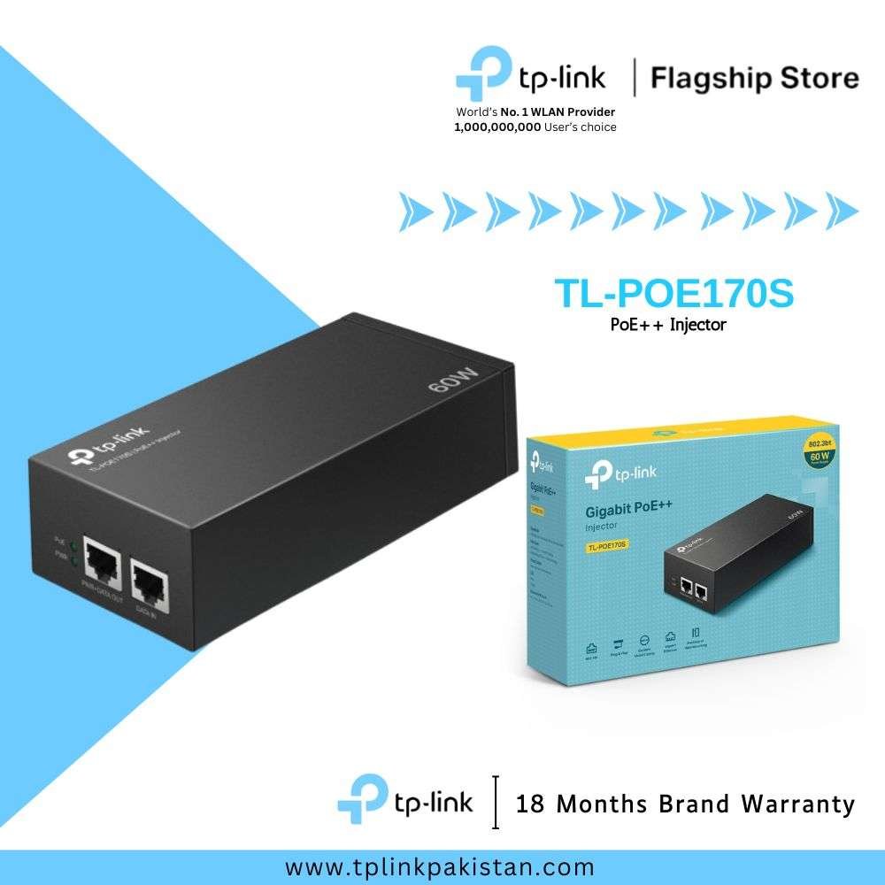 Buy TP-Link TL-POE170S PoE++ Injector 802.3bt with 60W output