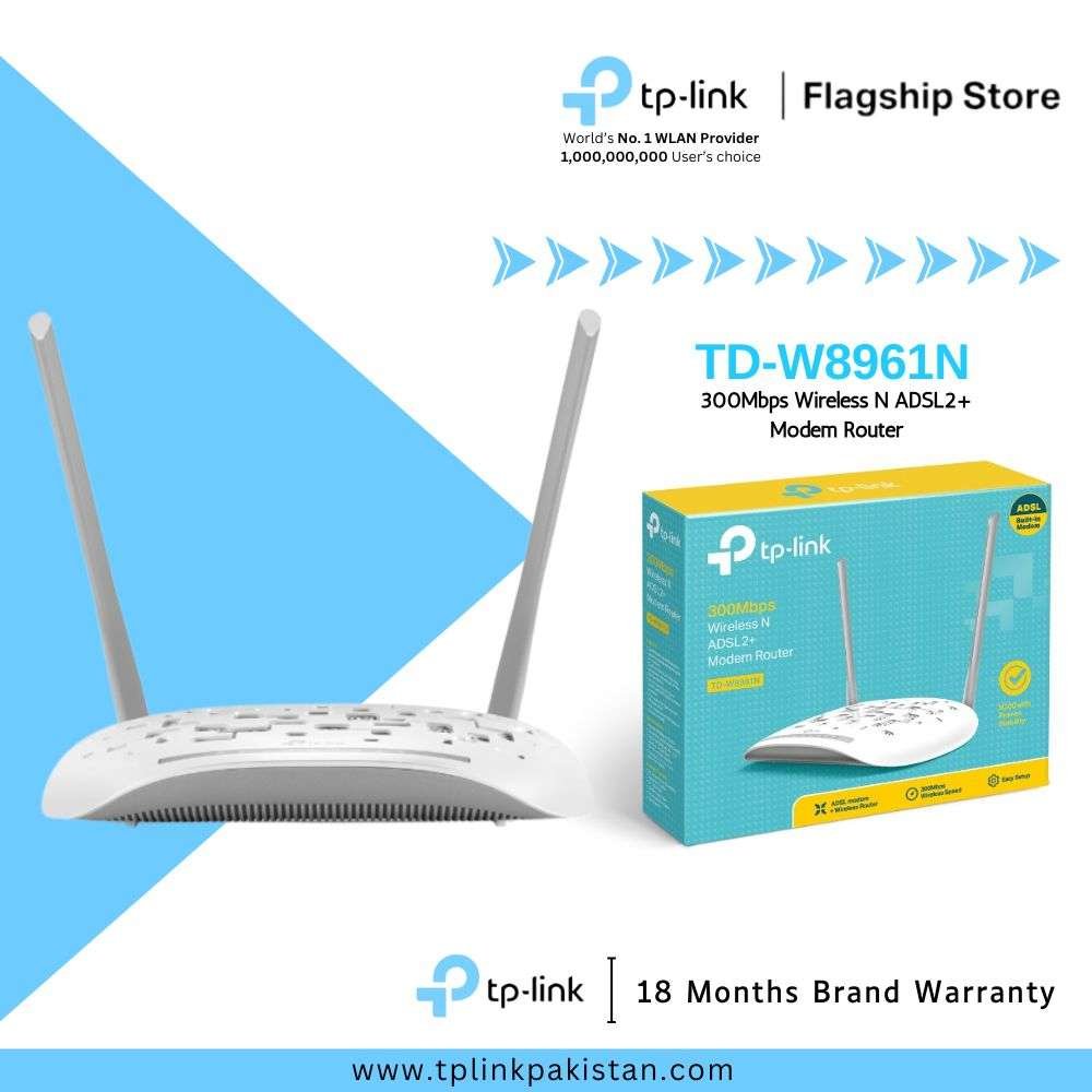 TP Link TD-W 8961N 300Mbps Wireless N ADSL2+ Modem Router