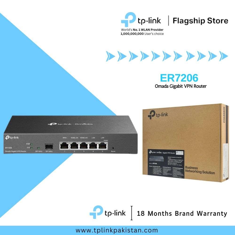 TP-Link TL-ER7206 SafeStream Gigabit Multi-WAN VPN Router