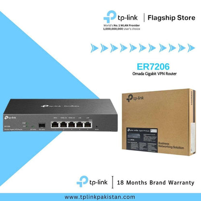 TP-Link TL-ER7206 SafeStream Gigabit Multi-WAN VPN Router