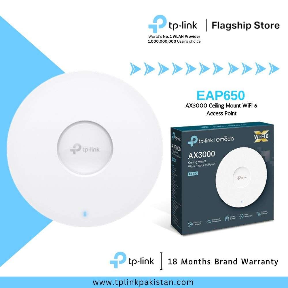 EAP650 AX3000 Ceiling Mount WiFi 6 Access Point. 