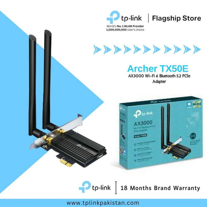 Archer TX55E AX3000 Wi-Fi 6 Bluetooth 5.2 PCIe Adapter