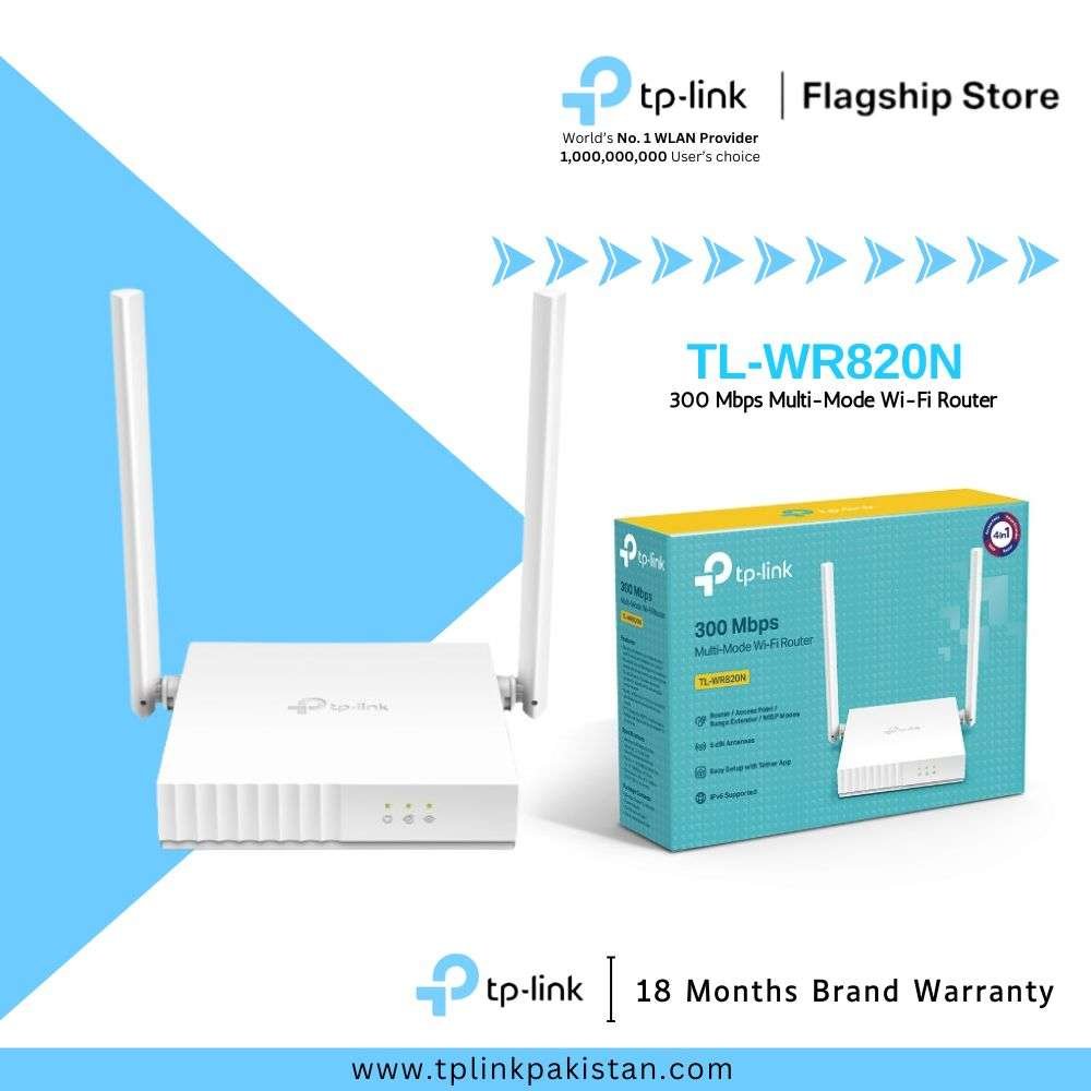 TP-Link Wi-Fi Router TL-WR820N 300 Mbps Multi-Mode Wi-Fi Router