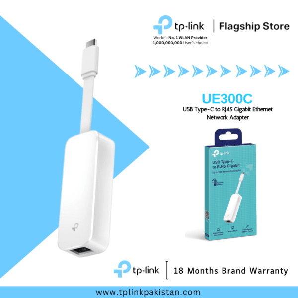 TP-Link UE300C USB Type-C to RJ45 Gigabit Ethernet Network Adapter