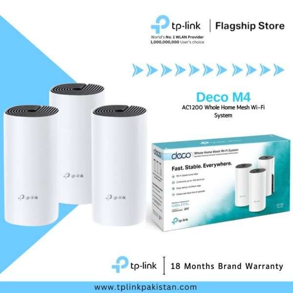 TP-Link Deco M4 Whole Home Mesh Wi-Fi System - Dual-Band - 3 Pack