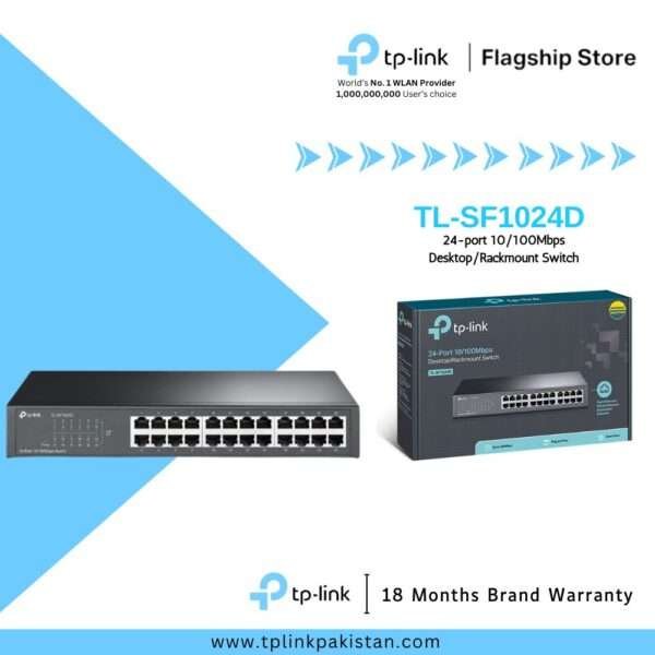 TP-Link TL-SF1024D 24-port 10/100Mbps Desktop/Rackmount Switch - Ver 3.0