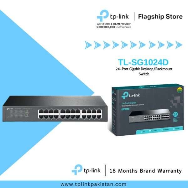 TP-Link TL-SG1024D 24-Port Gigabit Desktop/Rackmount Switch | Ver 11.0