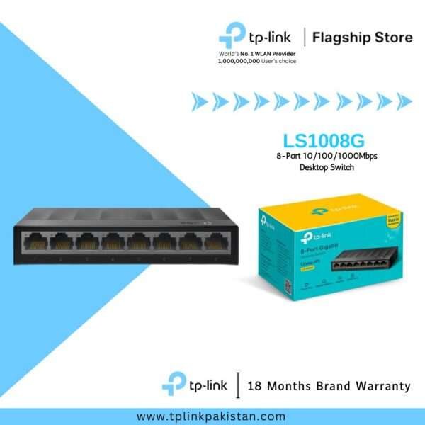 TP-Link LS1008G 8-Port 10/100/1000Mbps Switch Gigabit | Ver 3.0