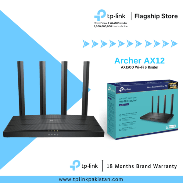 TP-Link Archer AX12 AX1500 Dual-Band Gigabit Wi-Fi 6 Router