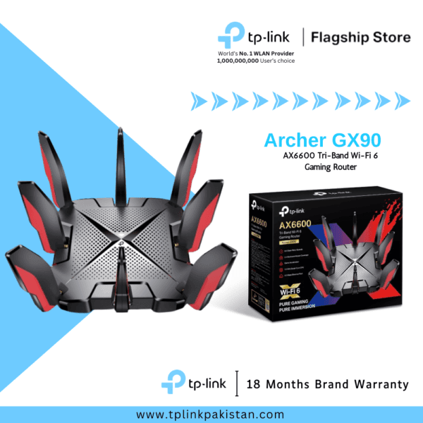 TP-Link Archer GX90 AX6600 Tri-Band Wi-Fi 6 Gaming Router