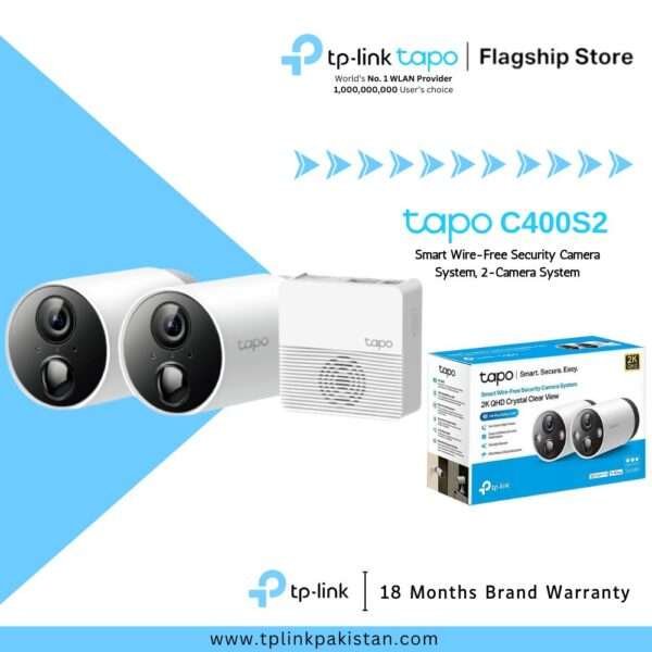 TP-Link Tapo C400S2 Smart Wire-Free Security Camera System