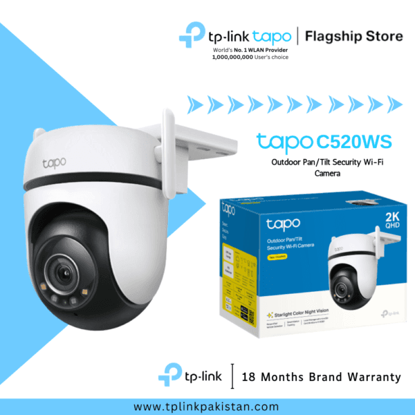 TP-Link Wi-Fi Camera Tapo C520WS Outdoor Pan/Tilt Security Wi-Fi Camera