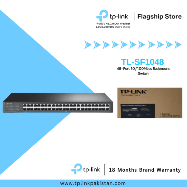 TP-Link Network Desktop Rackmount Switch TL-SF1048 48-Port 10/100Mbps Rackmount Switch