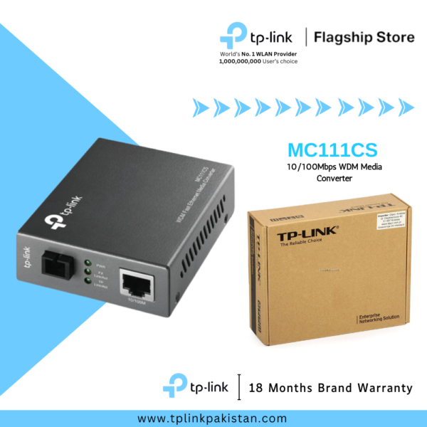 TP-Link MC111CS 10/100Mbps WDM Media Converter